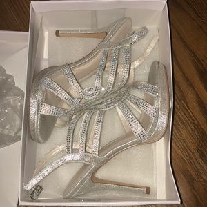 Silver Sparkle Heels